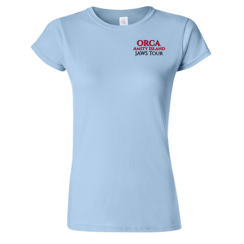 Ladies ORCA Tee -- Light Blue