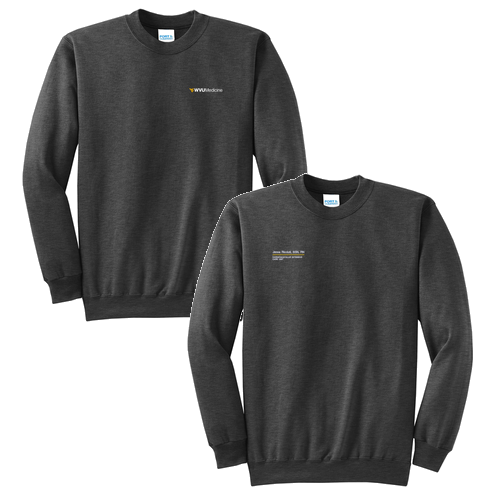 Port and Company Classic Crewneck Sweatshirt -- Dark Heather Grey