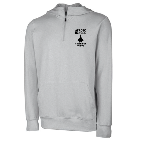Charles River Men's Pulse Performance Quarter Zip Hoodie -- Light Grey Heather