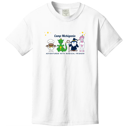 Youth ComfortWash Garment Dyed Short Sleeve T-Shirt -- White