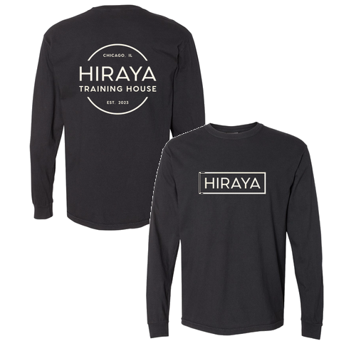 Hiraya Classic Logo Long Sleeve Tee -- Black