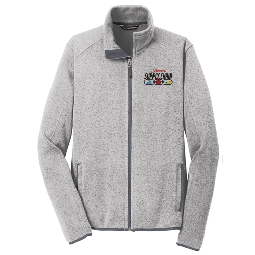 Sweater Fleece Jacket -- Grey Heather