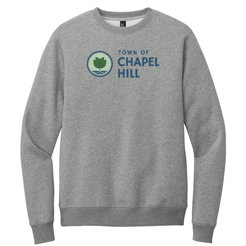 District Perfect Weight Fleece Crew -- Heathered Steel
