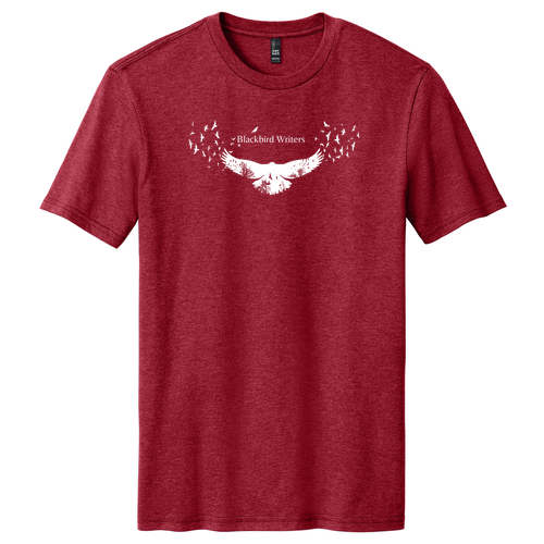 District Made Mens Perfect Blend Tee -- Red Fleck