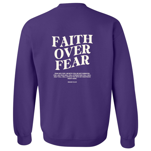 Gildan Heavy Blend Crew Neck Sweatshirt -- Purple