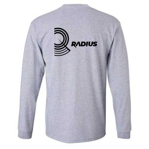 Gildan Ultra Cotton Longsleeve Basic T-Shirt -- Sport Grey