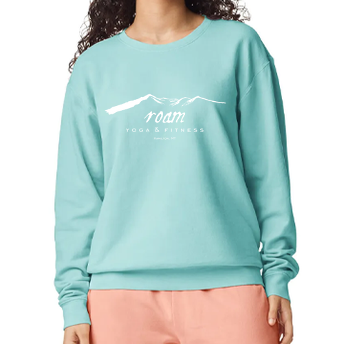 Comfort Colors Lightweight Adult Ringspun Crewneck Sweatshirt -- Chalky Mint