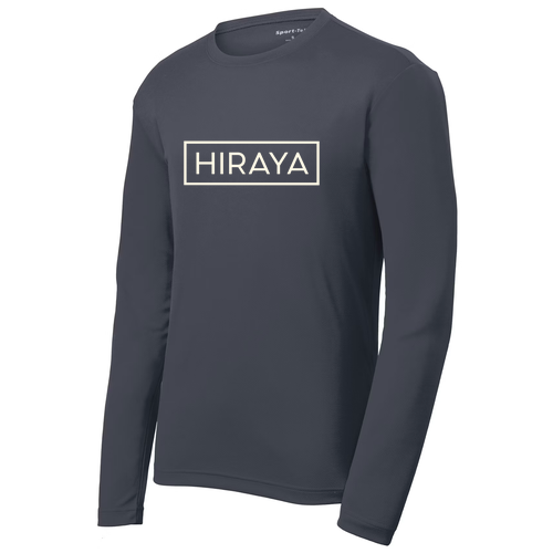 Hiraya Classic Logo Performance Long Sleeve Tee -- Graphite