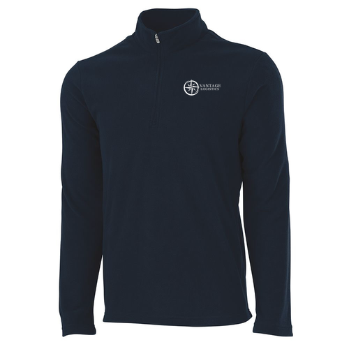 Charles River Mens Freeport Microfleece Pullover -- Navy