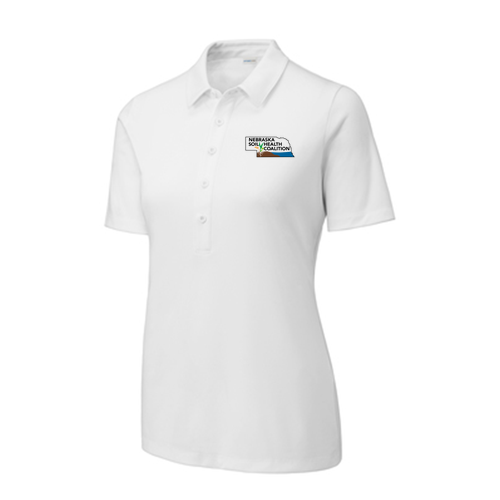 Sport-Tek Ladies Posi-Uv Pro Polo -- White