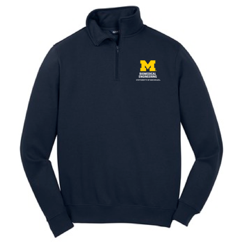 Sport Tek Quarter Zip Sweatshirt -- True Navy