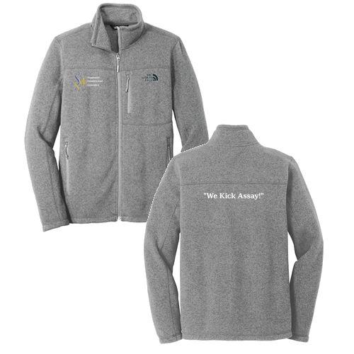 The North Face Left Chest & Back Print Jacket -- Medium Grey Heather