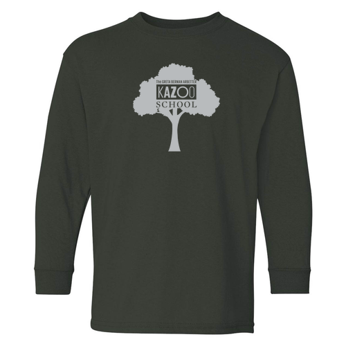 Gildan Youth Heavy Cotton Longsleeve -- Forest Green