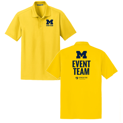 Port Authority Dry Zone Grid Polo -- Yellow, RESPONSE TEAM & WDS ETMS ONLY