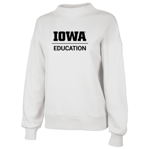 Charles River Women's Willow Mock-Neck Sweatshirt -- White
