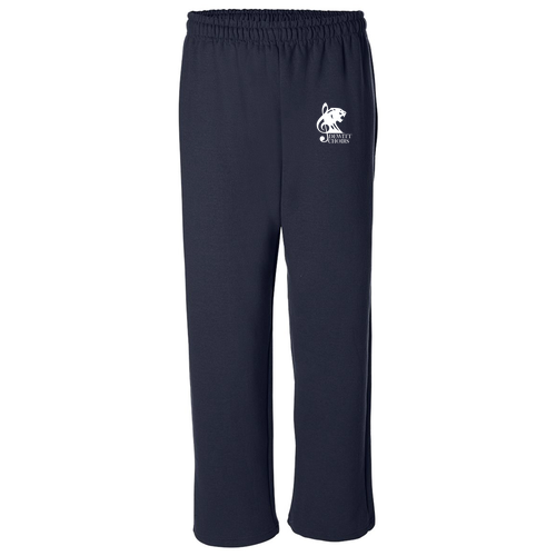 Gildan Heavy Blend Open Bottom Sweatpants -- Navy
