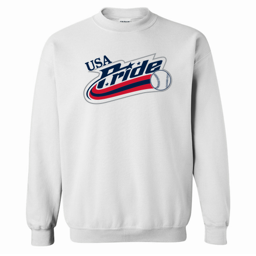 Gildan Heavy Blend Crew Neck Sweatshirt -- White