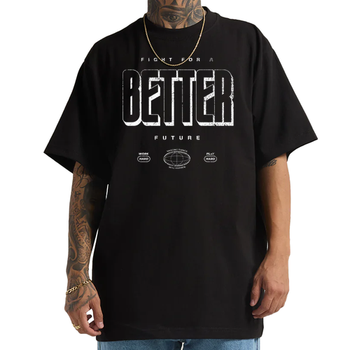 Shaka Wear Adult Max Heavyweight T-Shirt -- Black