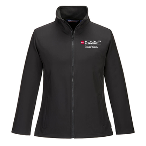 Port West Women's Print & Promo Softshell -- Black