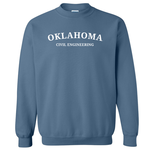 Civil Gildan Heavy Blend Crew Neck Sweatshirt -- Indigo Blue