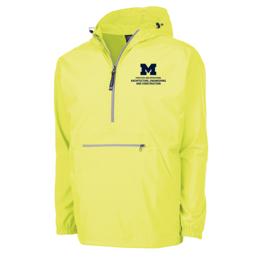 Mens/Unisex Charles River Pack-N-Go Pullover -- Neon Yellow, $42