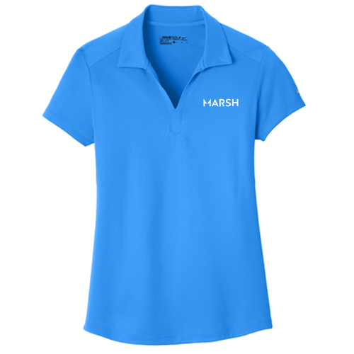 Ladies Nike Golf Dri-Fit Legacy Polo -- Light Photo Blue