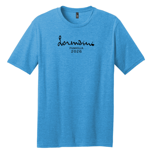 District Made Mens Perfect Blend Tee -- Heathered Bright Turquoise