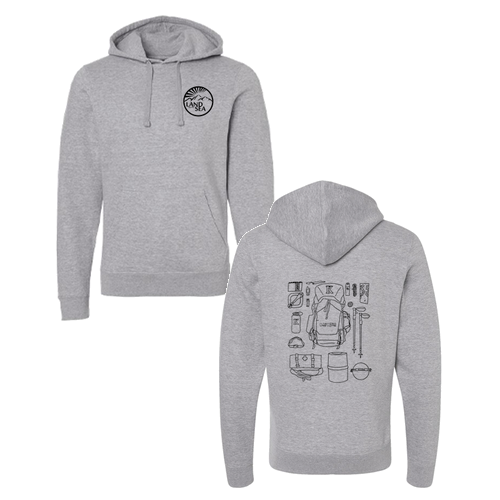 J America Unisex BTB Fleece Hooded Sweatshirt -- Oxford