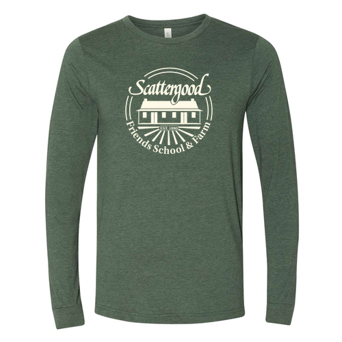 Bella+Canvas Unisex Heather Cvc Long Sleeve Tee- Heathers -- Heather Forest