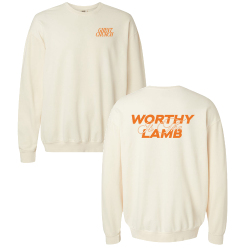 Comfort Colors Lightweight Adult Ringspun Crewneck Sweatshirt -- Ivory