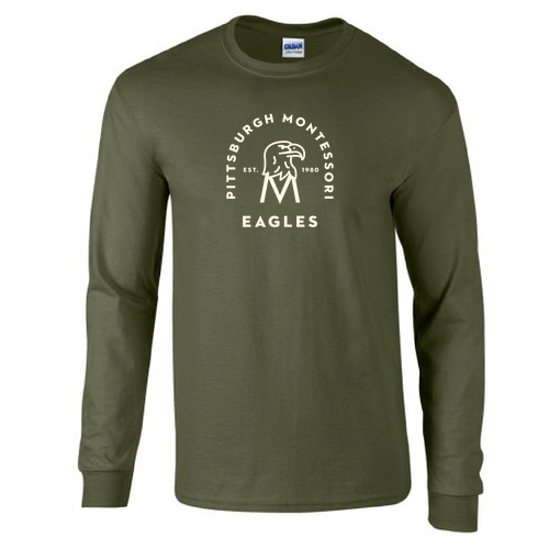 Gildan Heavy Cotton Longsleeve Basic T-Shirt -- Military Green