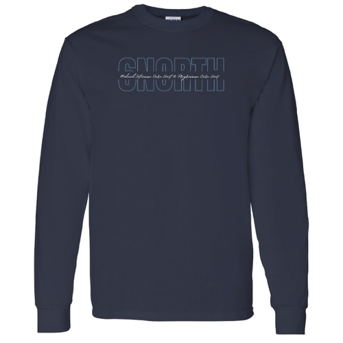 Gildan Heavy Cotton Longsleeve Basic T-Shirt -- Navy