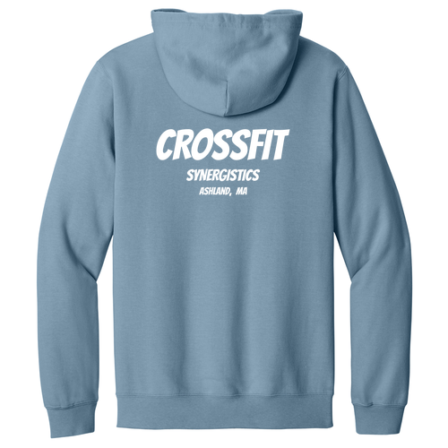 Gildan Midweight Fleece Adult Full Zip Hooded Sweatshirt -CrossFit  Stone Blue