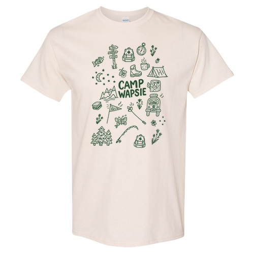 Gildan Heavy Cotton Basic T-Shirt -- Green Print