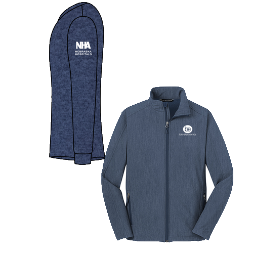 Port Authority Core Soft Shell Jacket -- Navy Heather