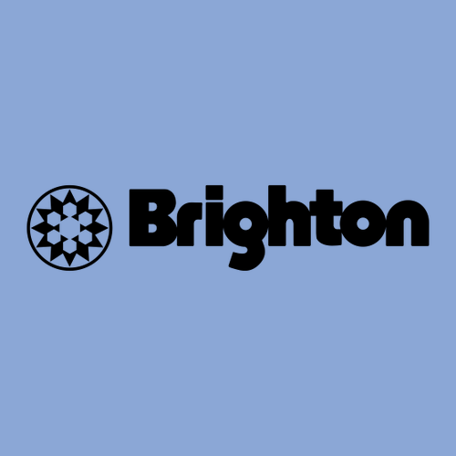 Brighton Logo 2 Black Ink -- Pullover Hooded Sweatshirt Carolina Blue