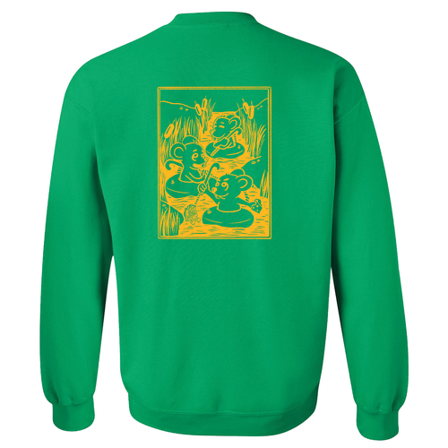 Mens/Unisex Gildan Heavy Blend Crew Neck Sweatshirt -- Irish Green
