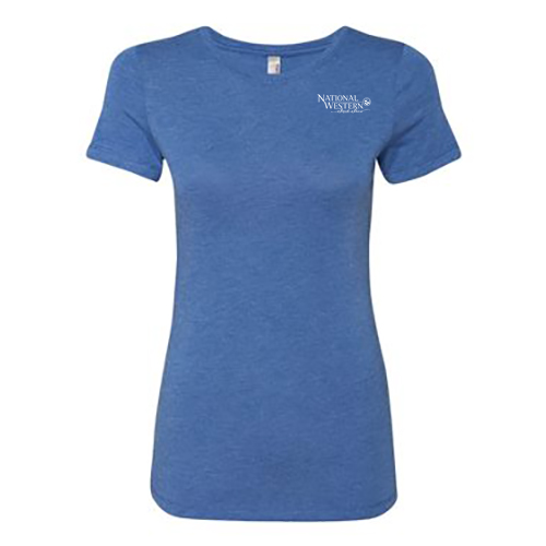 Next Level Apparel Ladies Tri Blend Crew -- Vintage Royal