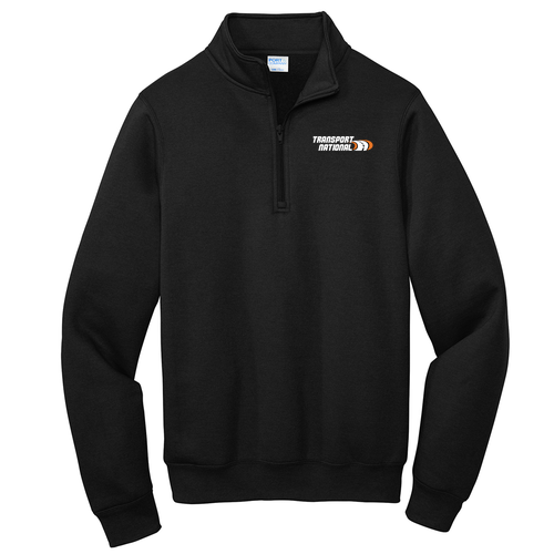 Port and Company Core Fleece Quarter-Zip Pullover Sweatshirt -- Jet Black