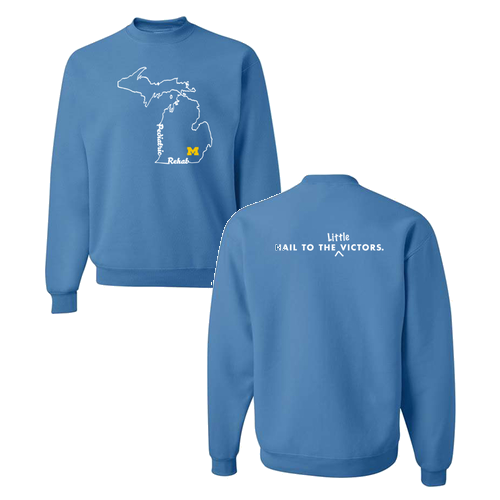 Mens/Unisex Jerzees 8 Oz., 50/50 Nublend Fleece Crewneck Sweatshirt -- Columbia Blue