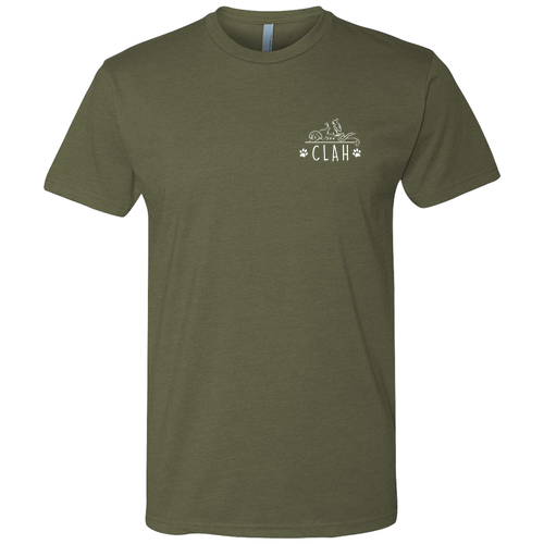 Next Level Mens CVC Crew -- Military Green