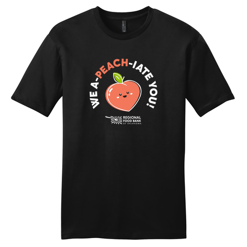District Threads Very Important Tee Peach-- Black