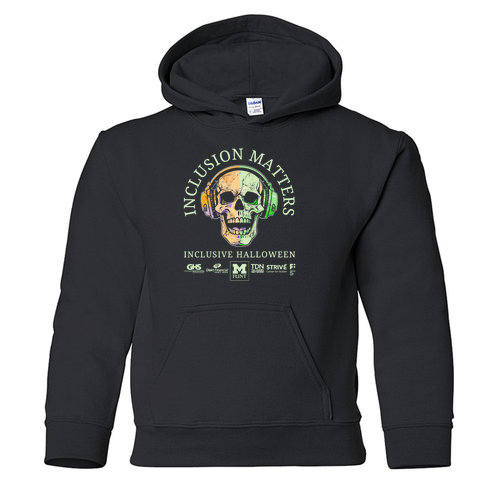 Youth Gildan Heavy Blend Hooded Sweatshirt -- Black