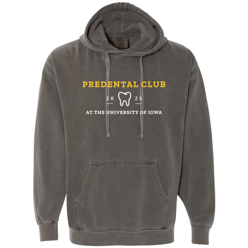 Comfort Colors Garment Dyed Hooded Pullover Sweatshirt -- Pepper