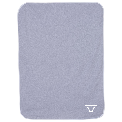 Infant Premium Jersey Blanket -- Heather / White