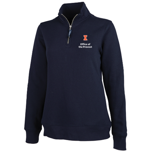 Charles River Women's Crosswind Quarter Zip Sweatshirt -- Navy