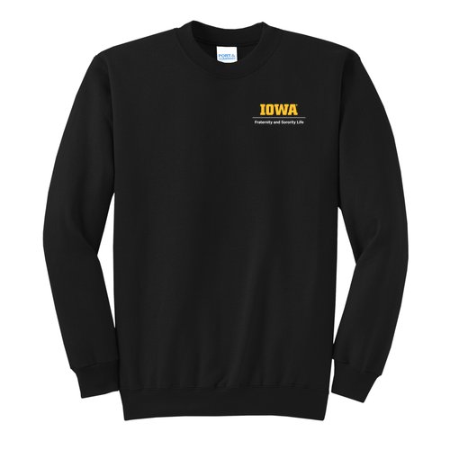 Port and Company Classic Crewneck Sweatshirt -- Jet Black
