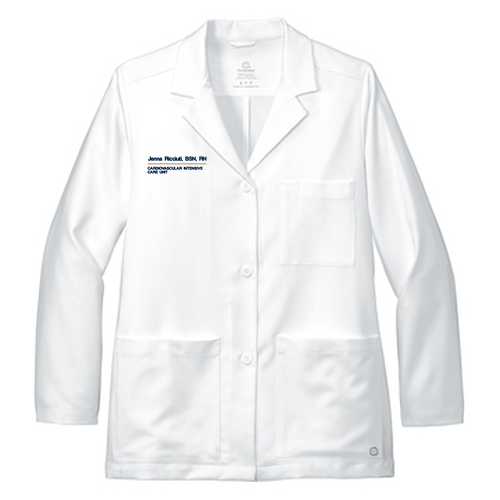 Wonderwink Women's Consultation Lab Coat -- White