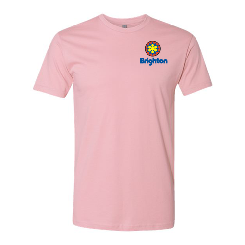 Brighton Logo 2 Full color -- Short Sleeve Light Pink