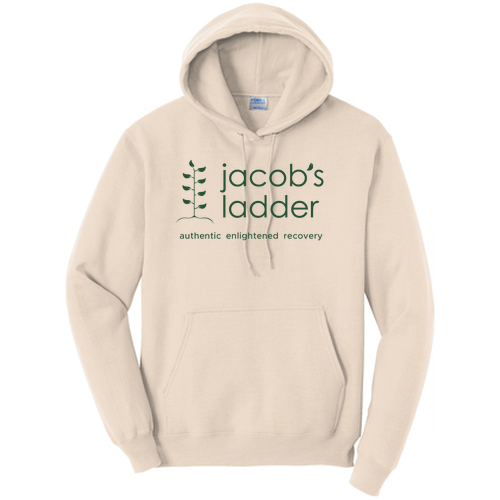 Port and Company Core Fleece Pullover Hooded Sweatshirt -- Natural